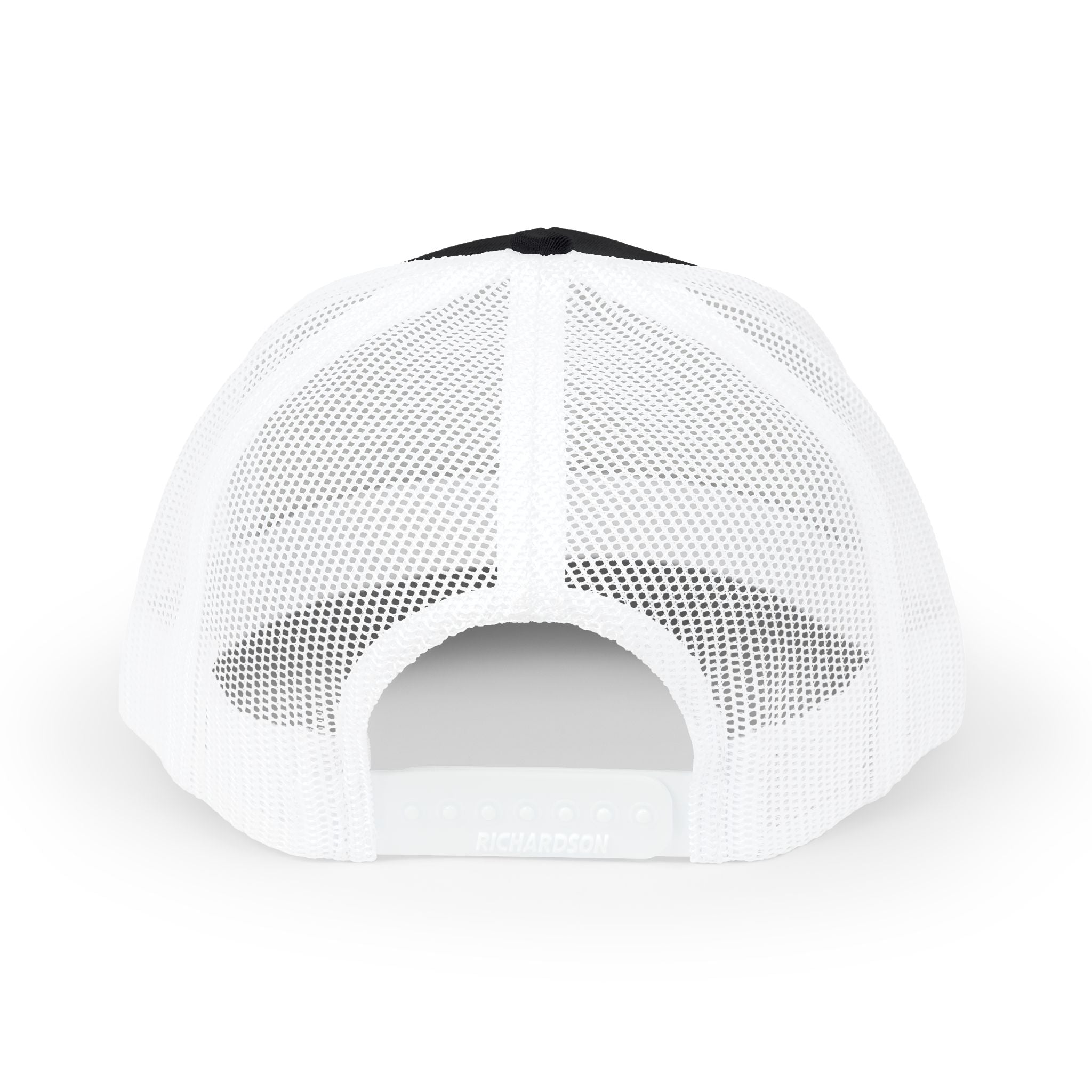 PS Shield Snapback Trucker Cap — Embroidered Logo Mesh Baseball Hat