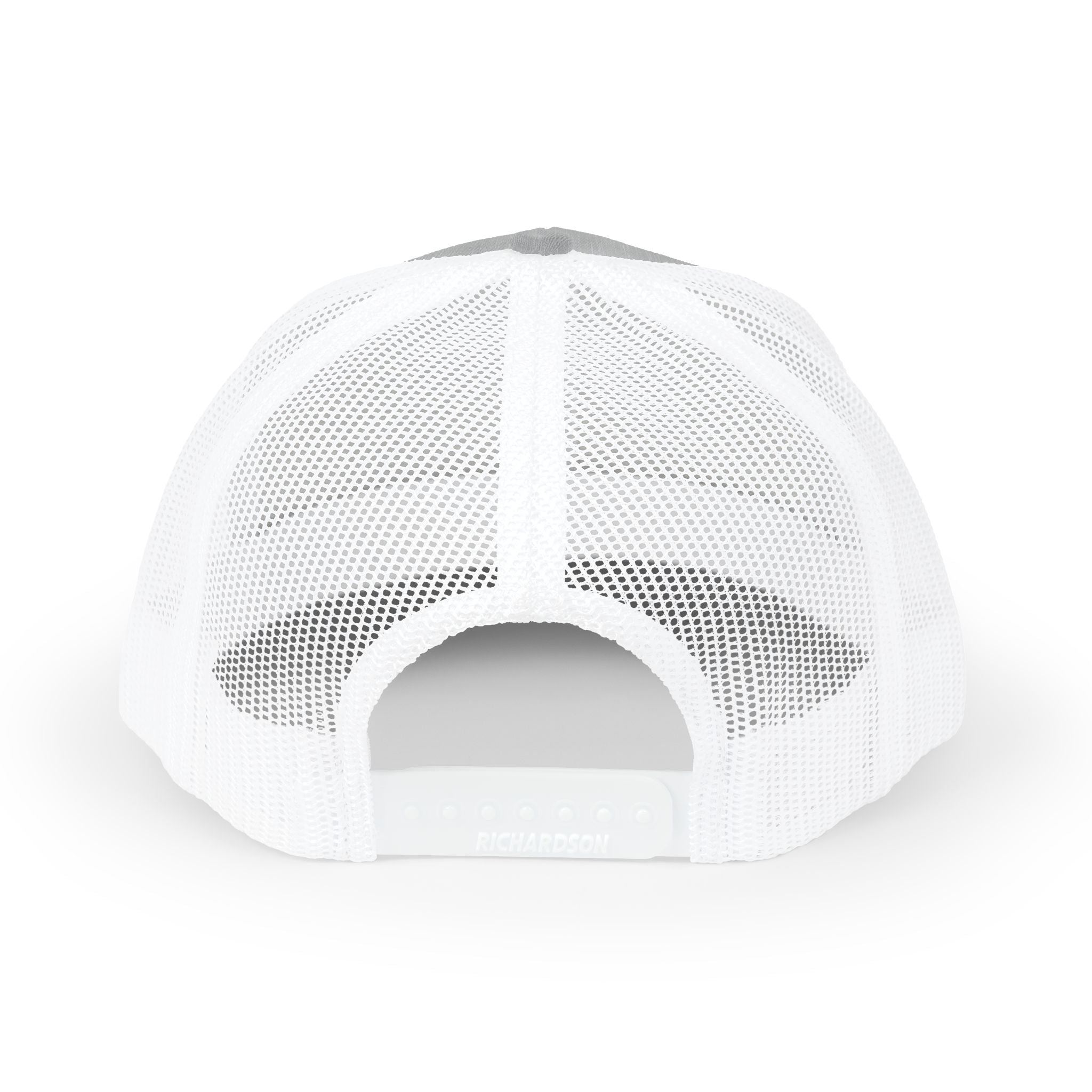 PS Shield Snapback Trucker Cap — Embroidered Logo Mesh Baseball Hat